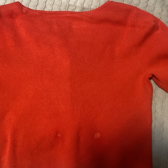 Aritiza Sunday Best Red Cropped Sweater - Picture 5 of 5